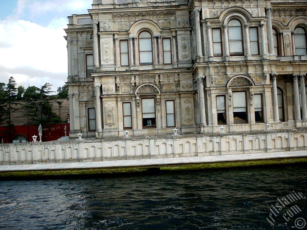 View of the Beylerbeyi Palace from the Bosphorus in Istanbul city of Turkey.
