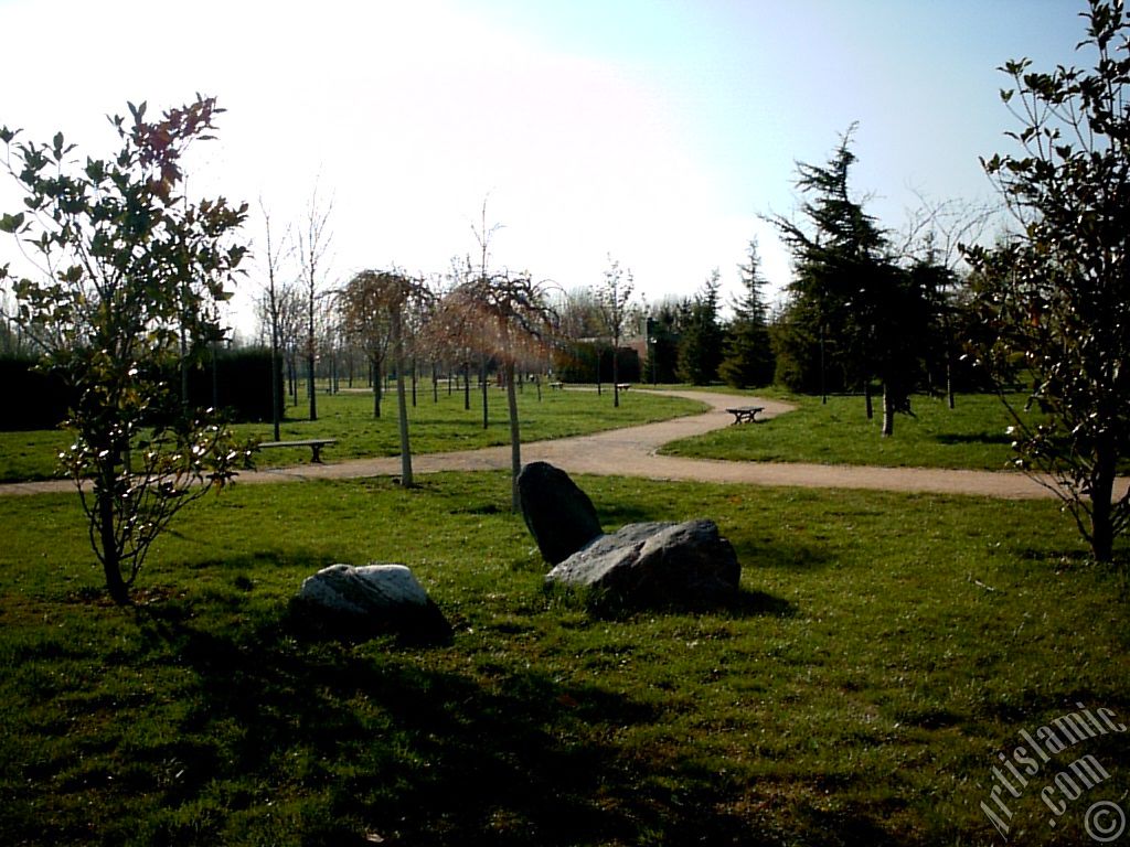 View of Botanical Park in Bursa city of Turkey.
